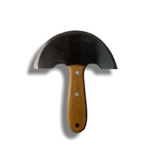 Cuchillo media luna para cueros