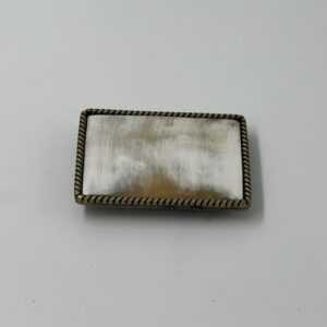 Hebilla de guampa rectangular