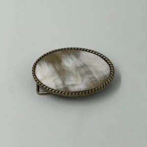 Hebilla de guampa oval